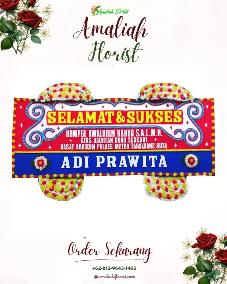 Papan Bunga Ucapan Selamat Biyawak